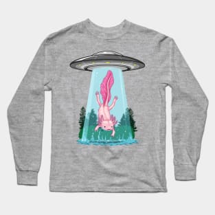 Axolotl Abduction Adventure Long Sleeve T-Shirt